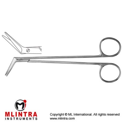 DeBakey Vascular Scissor Angled 45° Stainless Steel, 16.5 cm - 6 1/2"